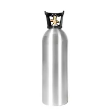 New 20 lb. Aluminum CO2 Cylinder Tank with CGA320 Valve and Handle DOT Approved
