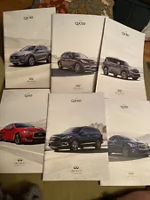 Lot 6 - 2017 INFINITI dealer sales brochure catalog folder QX30, 50 60 80 Q50 60