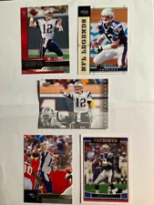 Tom Brady Football Cards - Total of 5 - see decription below