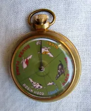 GREY HOUND DOG RACING POCKET WATCH SIZE MECHANICAL GAMBLING DEVICE