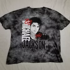 Michael Jckson Bad Tour T Shirt 88 Tie Dye Acid Wash Retro VTG Style Band XXL