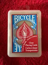 BICYCLE ~ Clear Transparent Playing Cards ~ 52 Card Deck ~ NEW