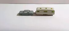 WIKING 1:160 SCALE CHEVROLET MALIBU - GREY WITH CARAVAN - UNBOXED