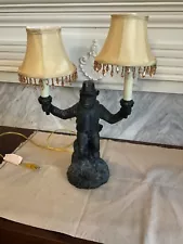 vintage bellhop monkey lamp