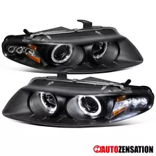 Fit 1997-2000 Dodge Avenger Chrysler Sebring Black LED Halo Projector Headlights (For: 1997 Dodge Avenger)