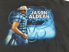 Jason Aldean T Shirt Men's Sz XL 2011 My Kinda Party Concert Tour Black