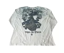 Affliction Shirt Size XXL Vintage Y2K Georges St-Pierre Rush Signature Series