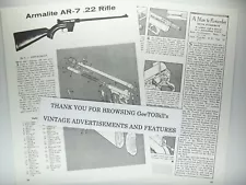 1960 1965 1970 1975 1985 Armalite AR-7 Explorer rifle 1980's disassembly feature