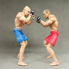 2PCS UFC 8.7 Inch Fight Wrestler Action Figure Set Collection Model Toy