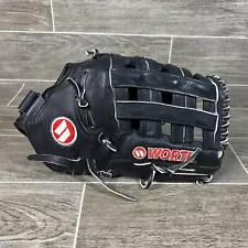 Worth Baseball Glove All Black for Left Hand (Right Hand Throw) RHT WS140H