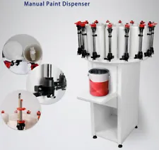 PreAsion 110V 12 Station Paint Colorant Dispenser Double Gauge Art Supply