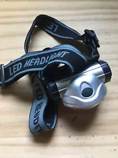 8 LED Head Torch Headlamp headlight 4-Mode Reliable for Hiking Camping Silver