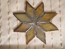 Vintage 8 Pointed Stained Glass Star