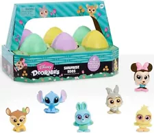 Disney Doorables 6-Pack Surprise Eggs, Includes Characters and Stickers, Gifts