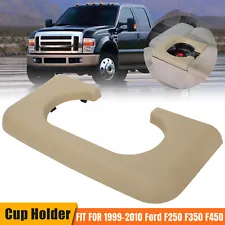 Beige Center Console Cup Holder Pad for 1999~2010 Ford F250 F350 F450 Super Duty