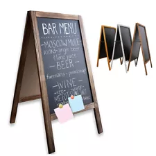 Large Outdoor Double Side Sidewalk Wooden A Frame Chalkboard Magnetic Sign Board