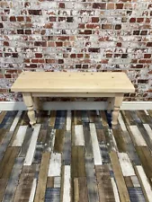 Unfinished ready to paint Solid Wood Wooden Bench Farmhouse