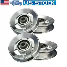 4 Pcs 88MM Universal Bearing Pulley Wheels Cable Gym Fitness Equipment Aluminum