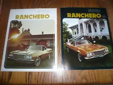 1974 & 1975 Ford Ranchero Sales Brochures - Vintage - Two for One Price