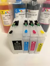 Empty Refillable Cartridges plus Refill Ink for Brother LC3033 LC3035 MFC-J995DW