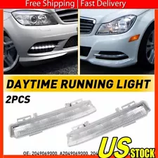 LED Daytime Running Fog Lights For Mercedes 2007-2014 W204 C250 C300 C350 E63AMG