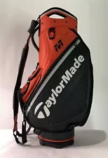 TaylorMade Tour M Staff Golf Bag Red Black Single Strap 6-Way Divide 8" x 9"