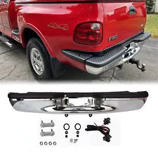 Chrome Rear Bumper Assembly For 1997-2003 Ford F-150 F150 Flareside Bed Models