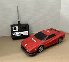 NIKKO Red FERRARI TESTAROSSA R/C Remote Controlled SPORTS CAR 1985