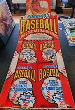 (1) 1991 FLEER Baseball -Vintage Wax Pack- (14 Cards + 1 Sticker) Factory Sealed