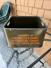 Vintage 1940s Procter & Gamble Toilet Goods Division Advertising Carrier Crate