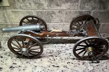 Dahlgren 1861 Civil War Cannon Model with Limber Caisson Wood/Metal