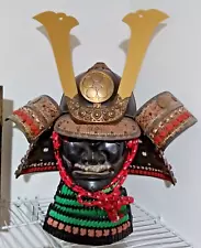 FULL SIZE SAMURAI HELMET KABUTO W/ MENPO MASK WEARABLE COSTUME ARMOR