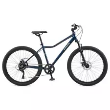 Schwinn Junction 27.5 Inch Mens Hybrid Bike, 7 Speed Adult Bicycle, Navy