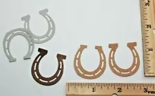 20 HORSE SHOE cardstock paper die cut embellishments scrapbook / card making