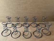 Vintage Metal Couch Springs Lot of (10) for Repair, Metal Art, etc., 5.5" Height