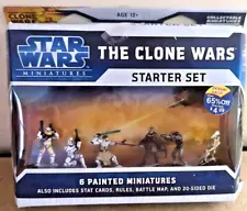 STAR WARS MINIATURES STAR WARS CLONE WARS STARTER SET *Factory Sealed*