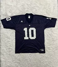 Notre Dame Football Jersey Mens Large Adidas #10 Fighting Irish Navy Blue