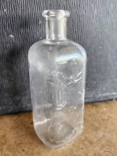 RARE early National Casket Co Small Embalming Fluid Bottle Mortuary Funeral Home