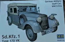 German Military Staff Car WWII Era 1:35 Scale Model Car Kit