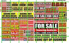 NH095 DAVE'S 1/2 Set N SCALE BIZ FOR SALE GOING OUT OF BUSINESS SALE SIGNAGE