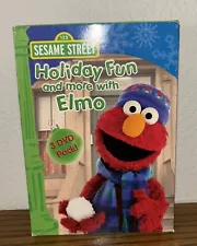 New ListingSesame Street Holiday Fun And More With Elmo 3 DVD Set-Never Opened