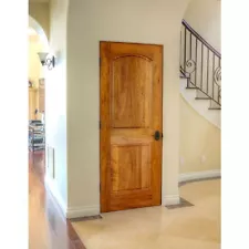 ETO DOORS – Classic Interior Solid Core Panel Arched Mahogany Slab Vintage Door