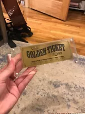 Willy wonka golden ticket from Charlie and the chocolate factory play