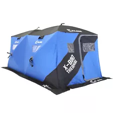 CLAM X-800 Portable 15'x8' 7 Person Pop Up Ice Fishing Thermal Shelter (Used)