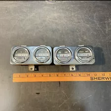 Vintage Mercury Oil Fuel Guage & Battery Temperature Gauge Cluster - Original