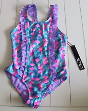 Girls XOXO 1 Pc Fully Lined Mermaid Swimsuit Sz 12-14