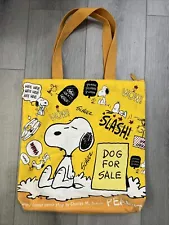 Peanuts Snoopy Classic Design Tote Bag Single Compartment Single Zip