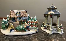 Christmas Village Cobblestone Corners Tires For Sale & Gazebo