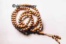 8mm Pure Sandalwood Fragrant Buddhist Mala 108 Prayer Beads Necklace