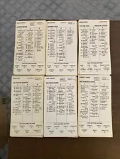 1983 National League West 6 Teams Strat-O-Matic Baseball Card Set Basic/Advanced